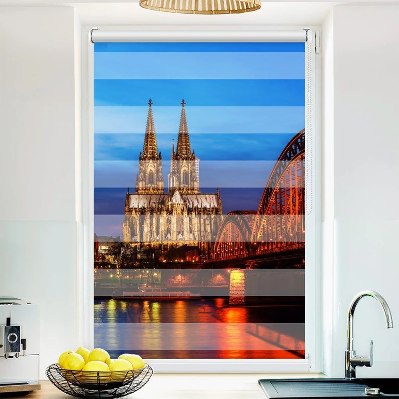 Klemmfix Doppelrollo "Koeln Dom" | Klemm Doppelrollo