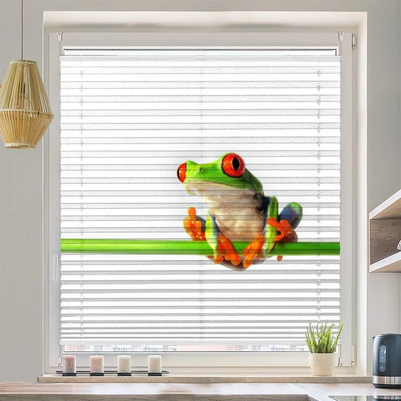 Wabenplissee Motiv "Frosch"