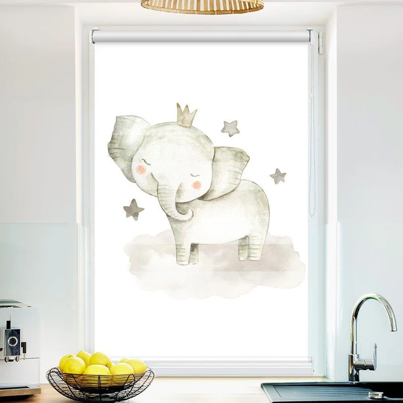 Klemmfix Doppelrollo "Elefant Wolke" | Klemm Doppelrollo
