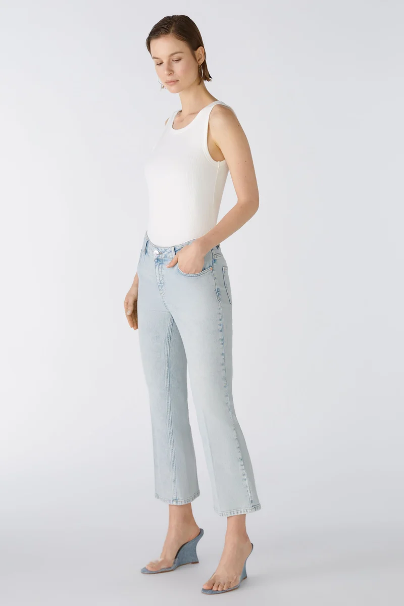 Jeans EASY KICK mid waist, cropped