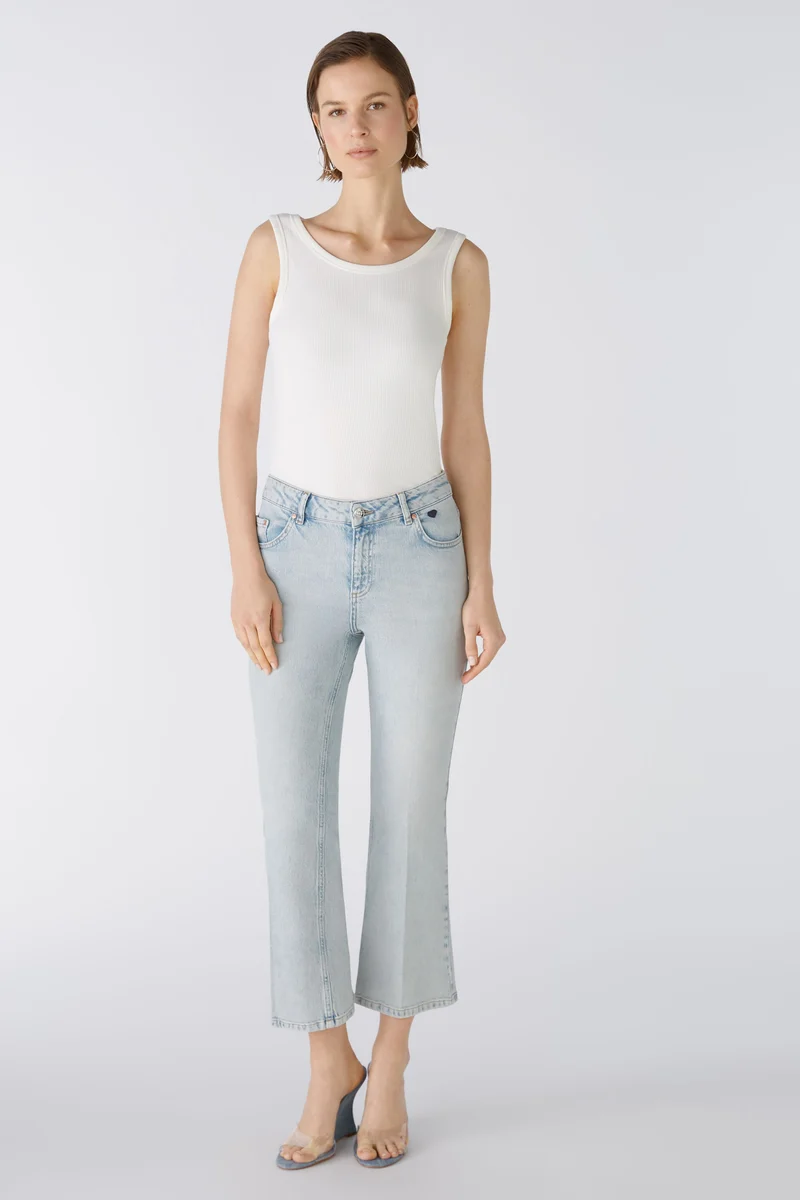 Jeans EASY KICK mid waist, cropped