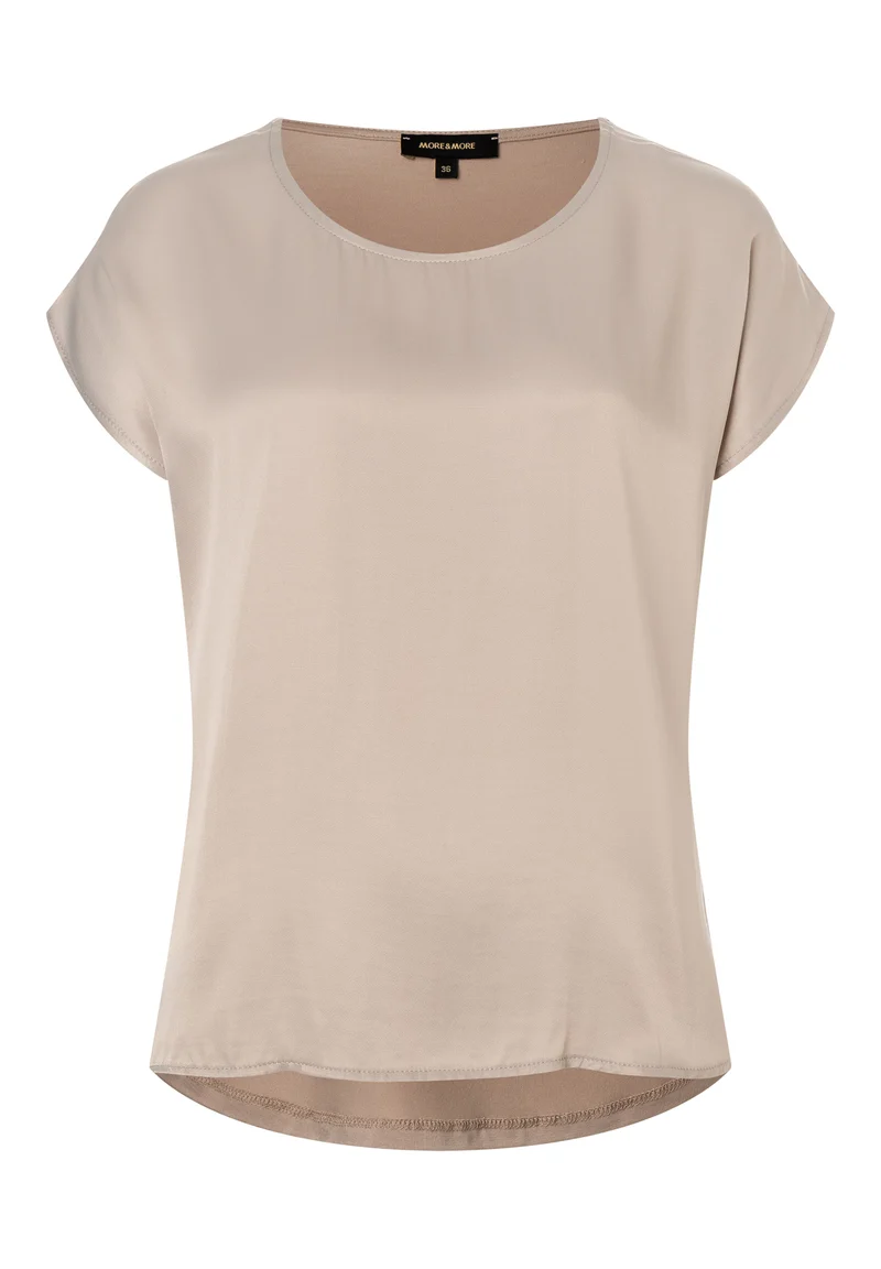 Shirt mit Satinfront sand