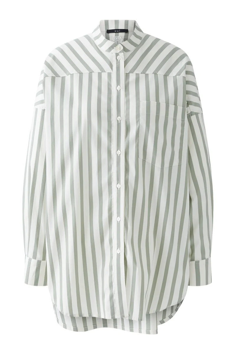 Longbluse Baumwollmischung