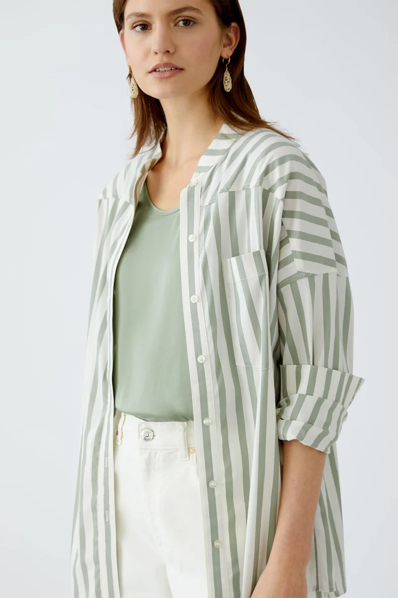 Longbluse Baumwollmischung